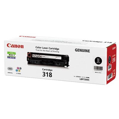 佳能（Canon)+CRG318 BK+硒鼓+原装黑色硒鼓+适用LBP7200Cd/7200Cdn/7660Cdn(印量约3400页）